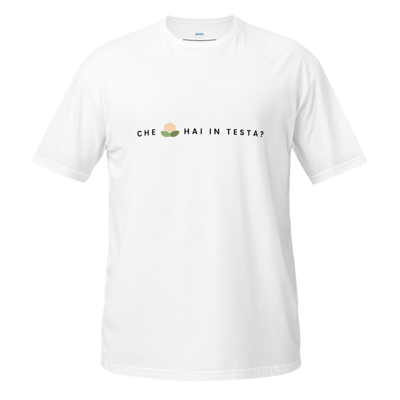 Unisex Short Sleeve T-Shirt "What's on your mind?" (Cabbage version)