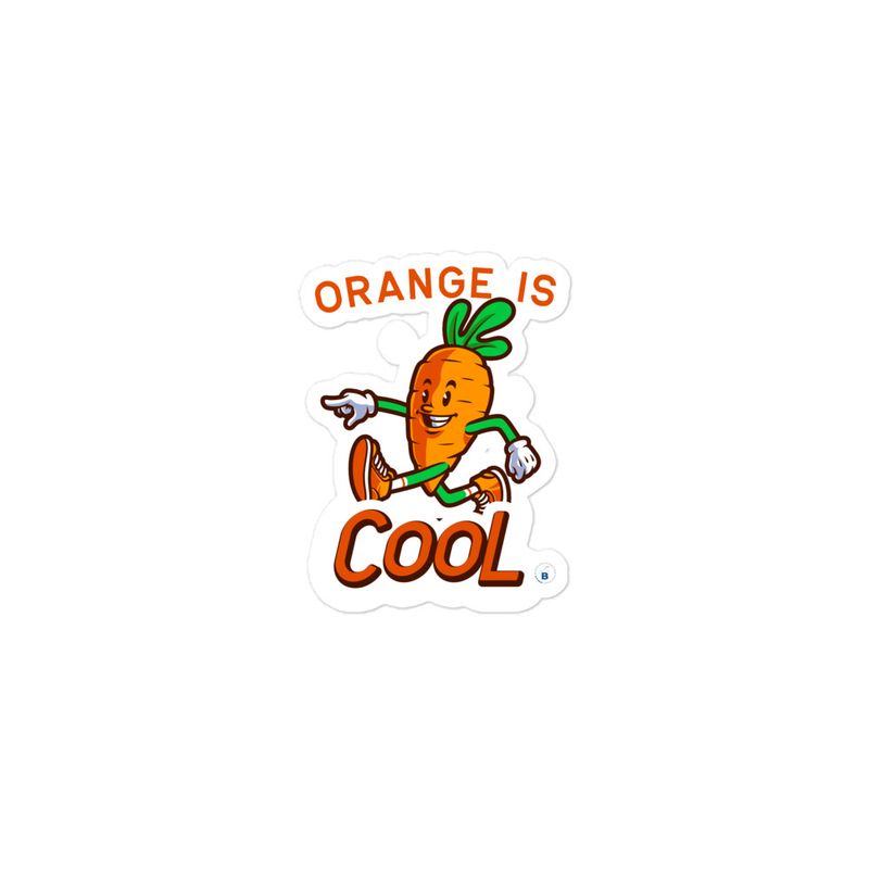 "Orange is cool" Sticker