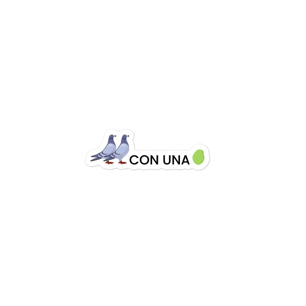 "Two birds with one stone" Sticker