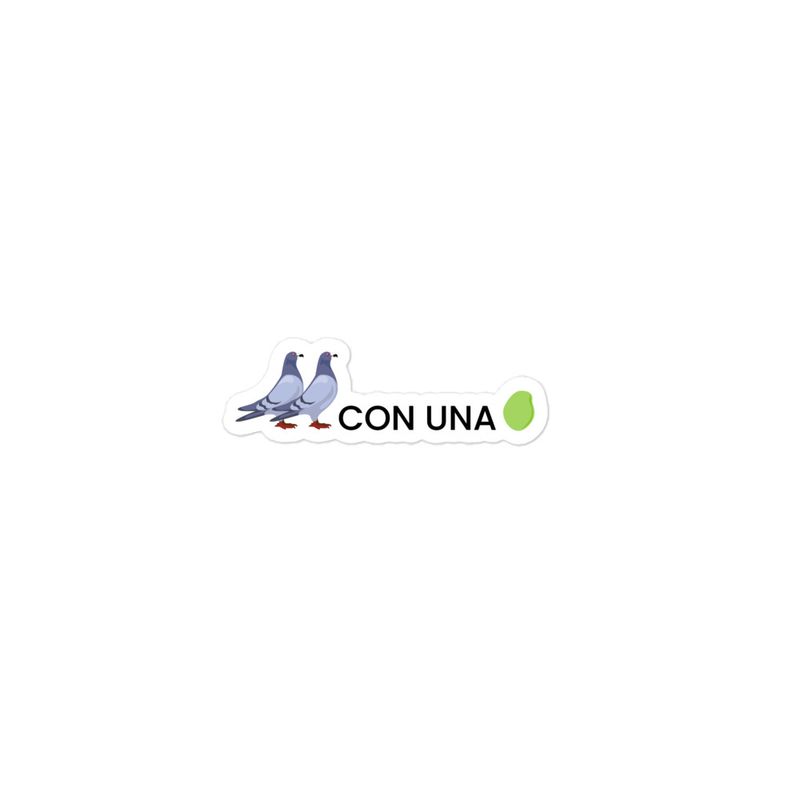 "Two birds with one stone" Sticker