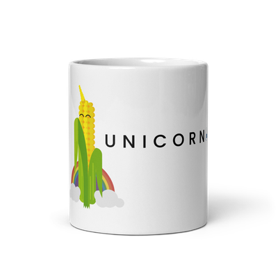 Glossy white mug "Unicorn"