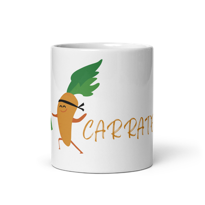 Glossy white mug "Carrate" 🥕