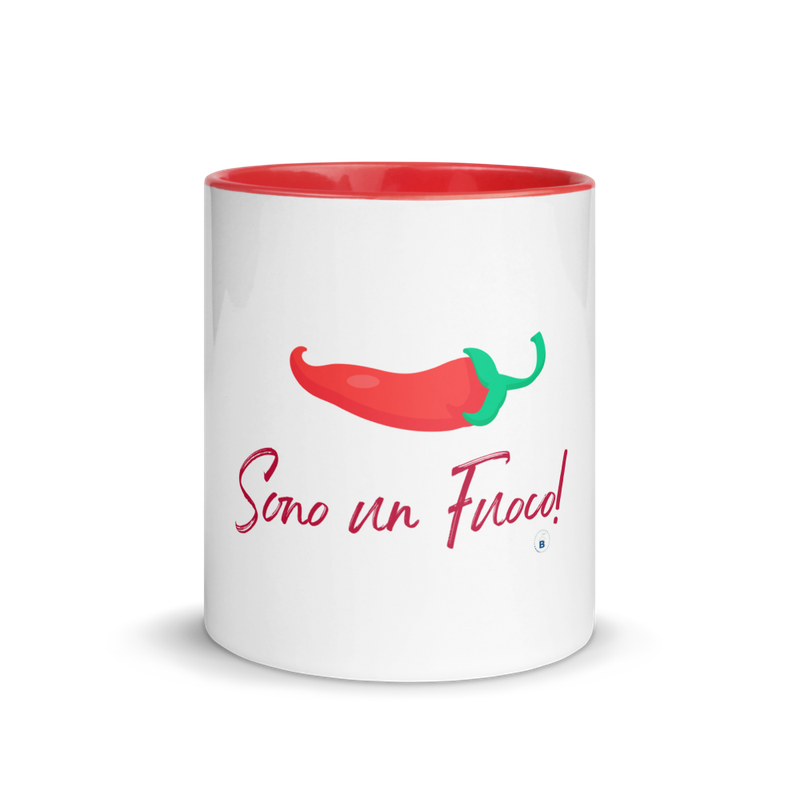 Colored inner mug "I'm on Fire!"