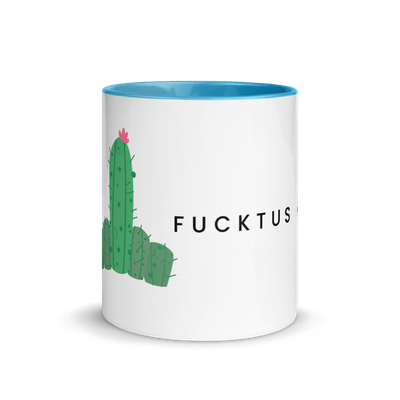 Colored inner mug "Fucktus"