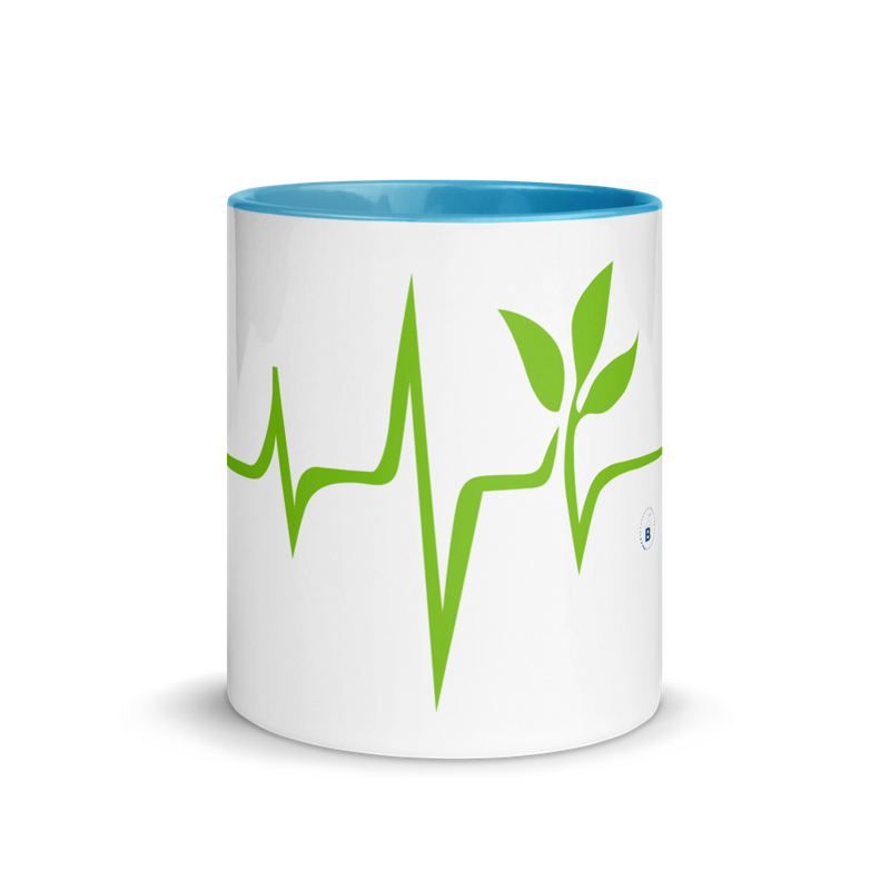 Colored inner mug "Green Love"