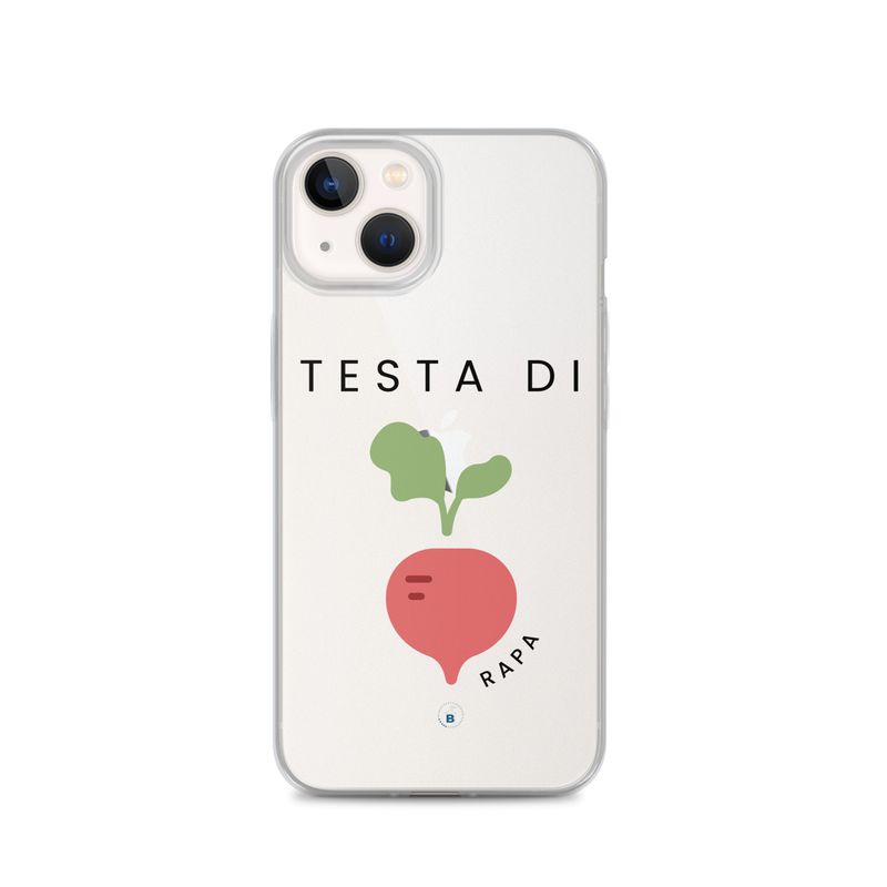 Cover iPhone® trasparente "Testa di rapa"