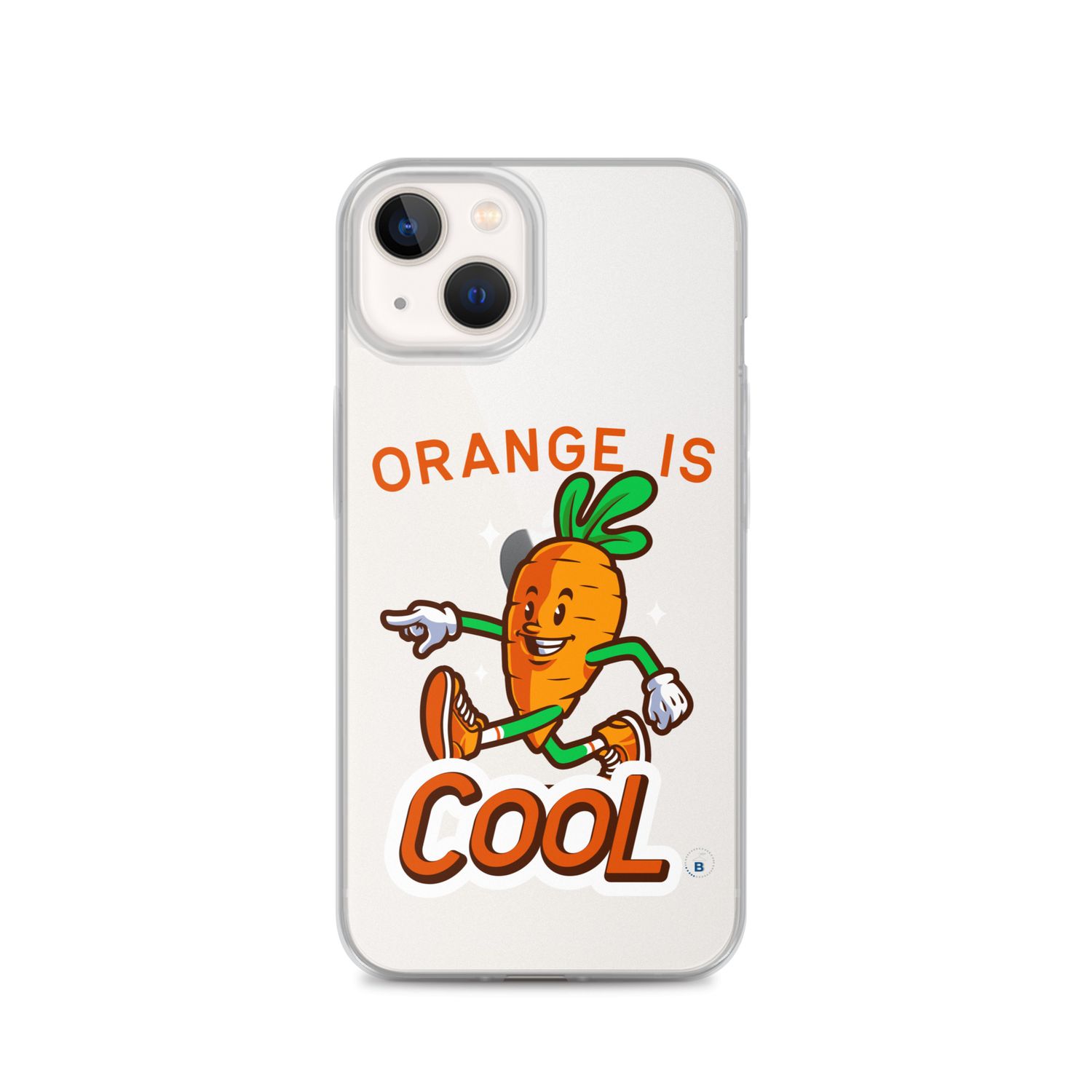 Cover iPhone® trasparente "Orange is cool"