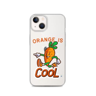 Cover iPhone® trasparente "Orange is cool"
