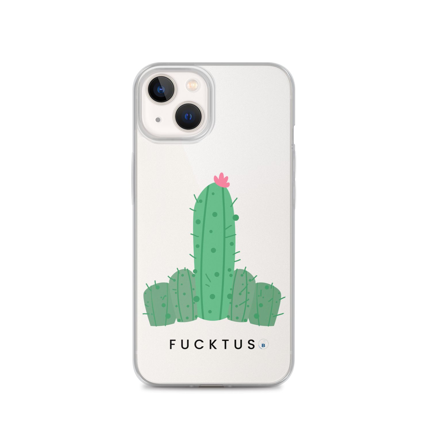 Cover iPhone® trasparente "Fucktus"