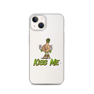 Cover iPhone® trasparente "Kiss me"
