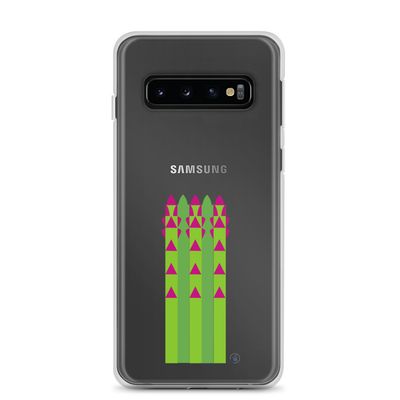 Cover Samsung® trasparente "Asparagi lillà"