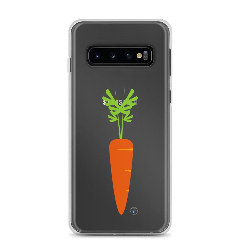 Cover Samsung® trasparente "Carota mania"