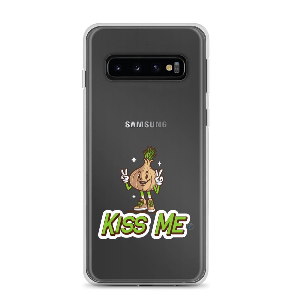 Cover Samsung® trasparente "Kiss me"