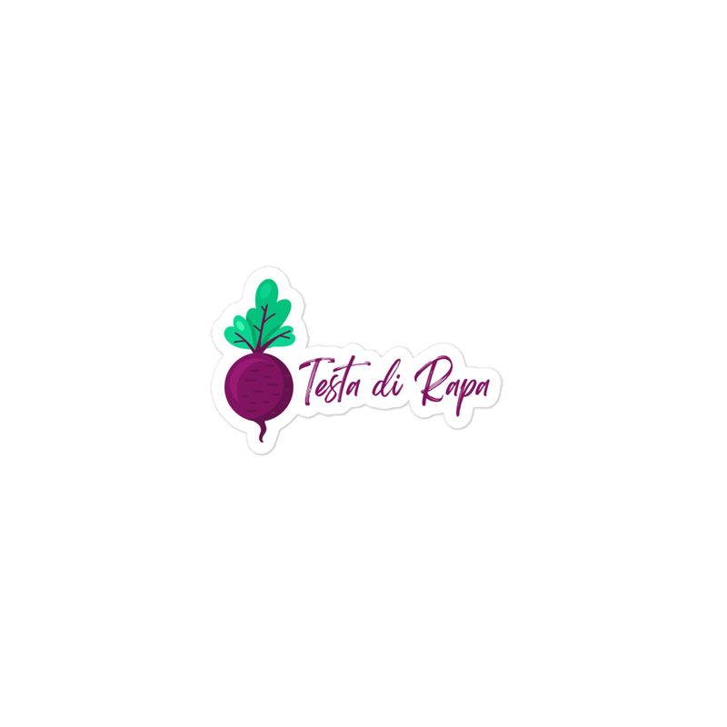 Purple "Turnip Head" Sticker
