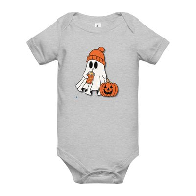 Short-sleeve baby bodysuit "Little Ghost"