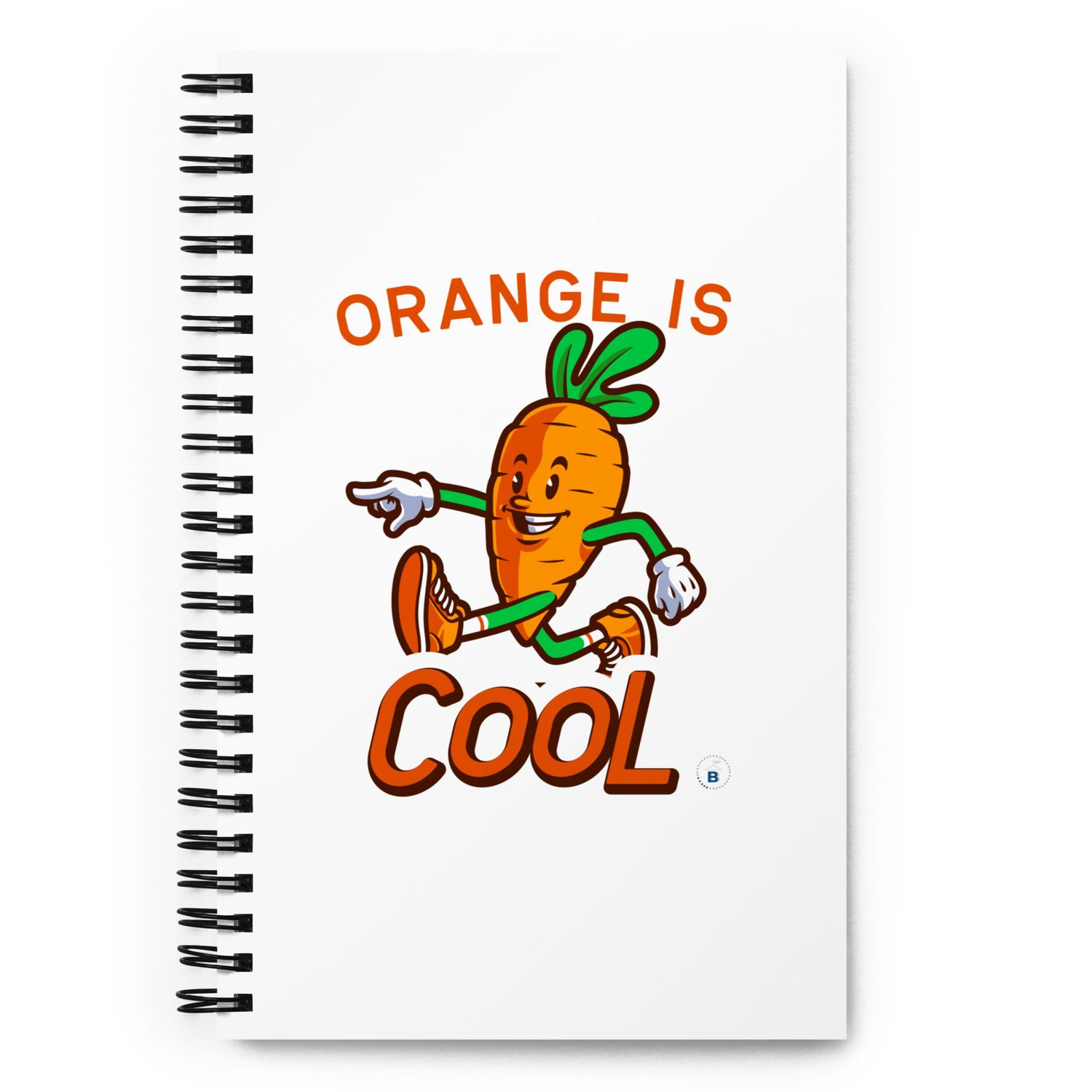 Spiral Notebook "Orange is cool"