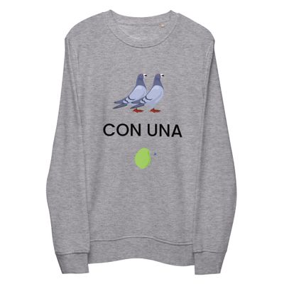 Unisex organic sweatshirt "Two birds with one stone"