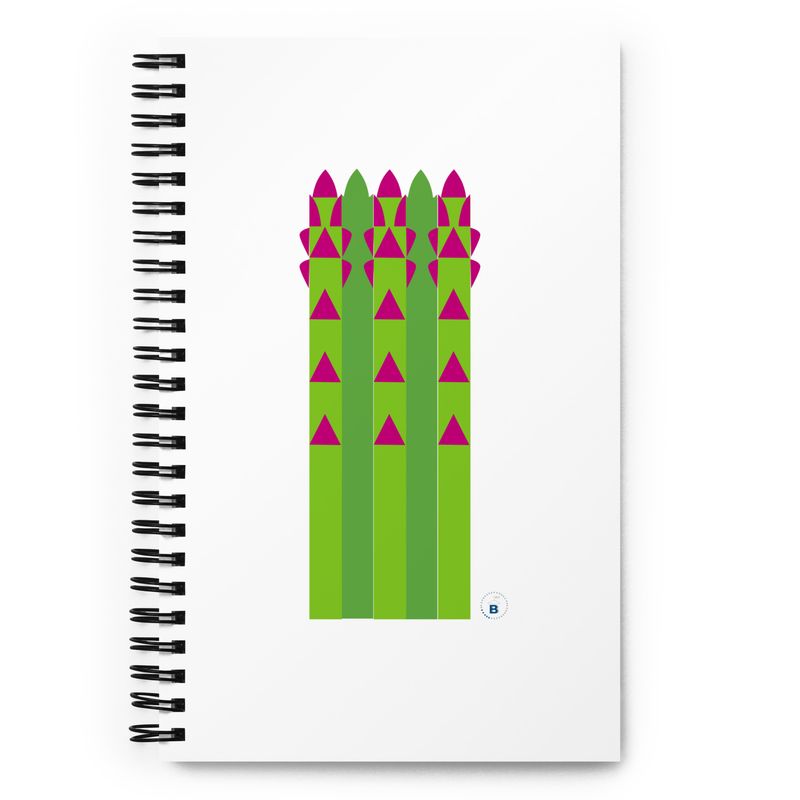 Spiral Notebook "Lilac Asparagus"