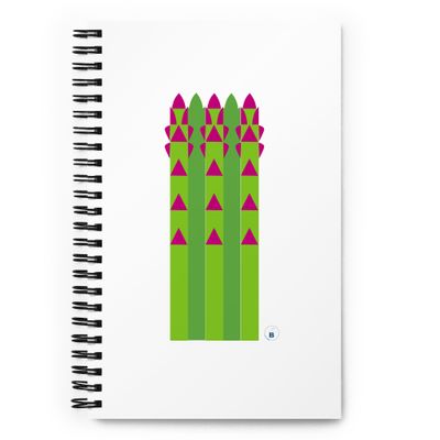 Spiral Notebook "Lilac Asparagus"