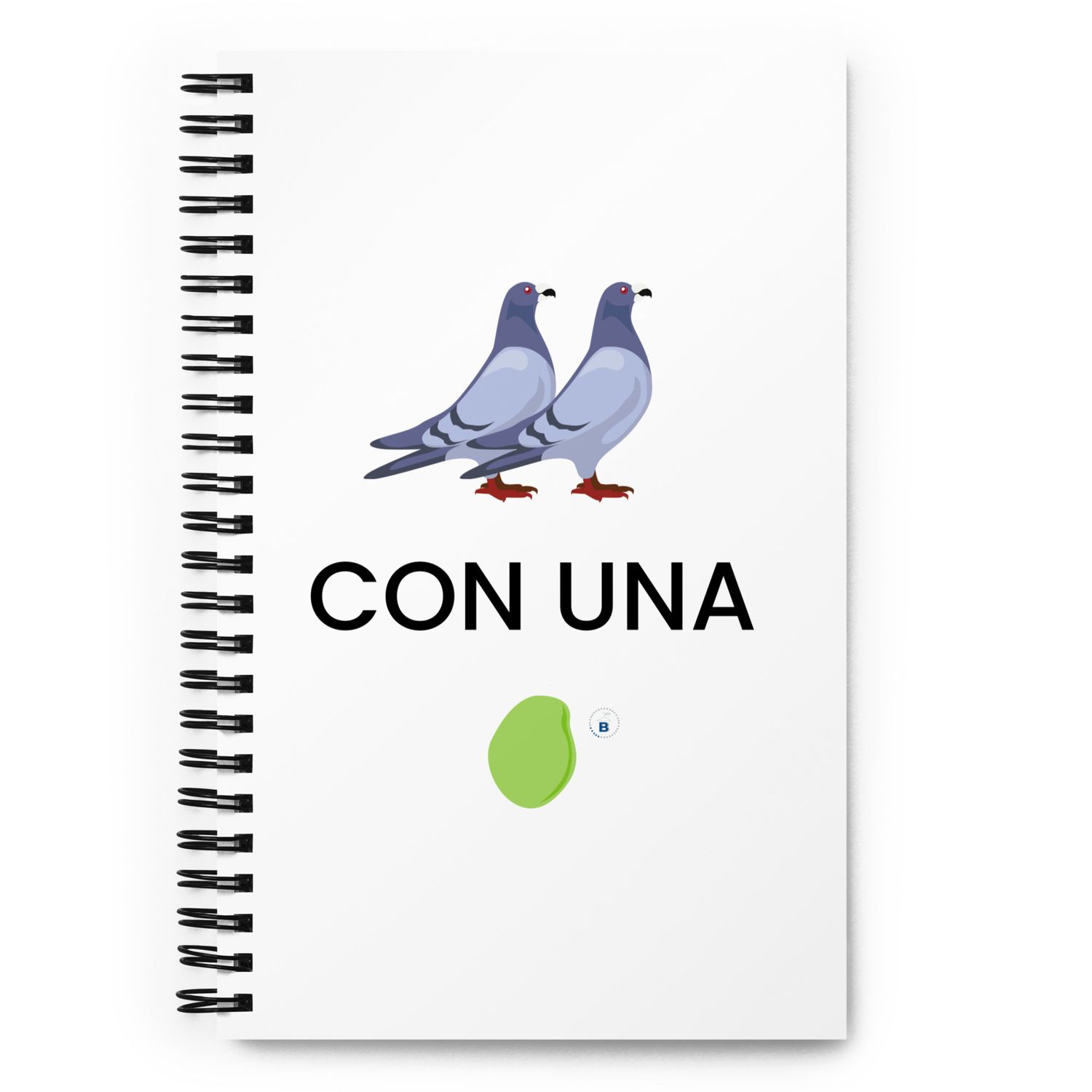 Spiral Notebook "Two birds with one stone"