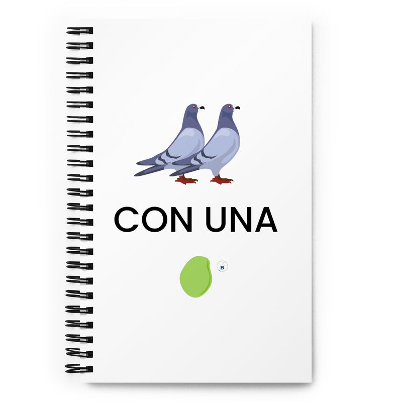Spiral Notebook "Two birds with one stone"