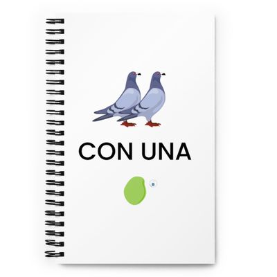 Spiral Notebook "Two birds with one stone"