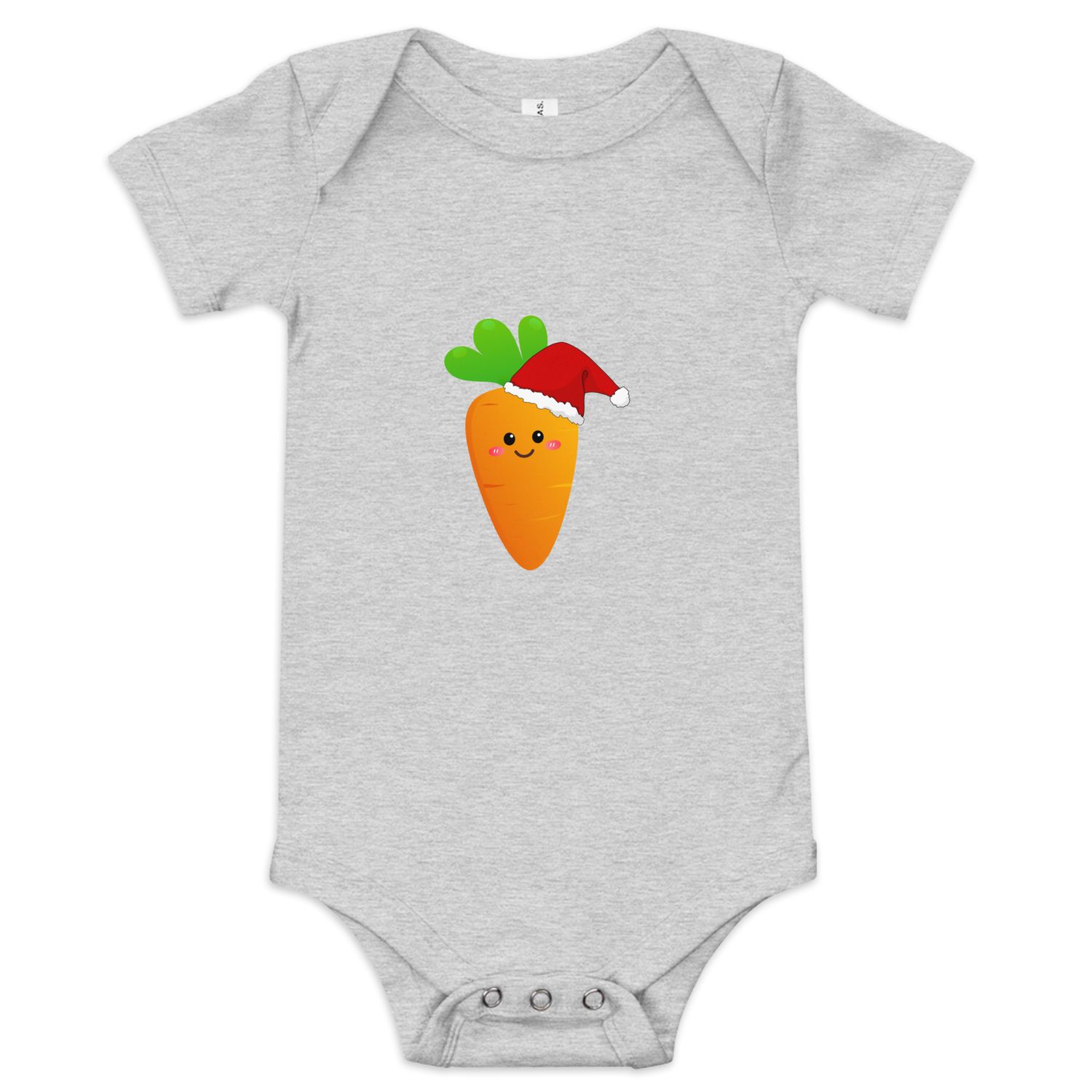 Body a maniche corte neonato "Christmas Carrot"