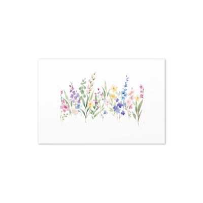 Biglietto di auguri "Fiori pastello"