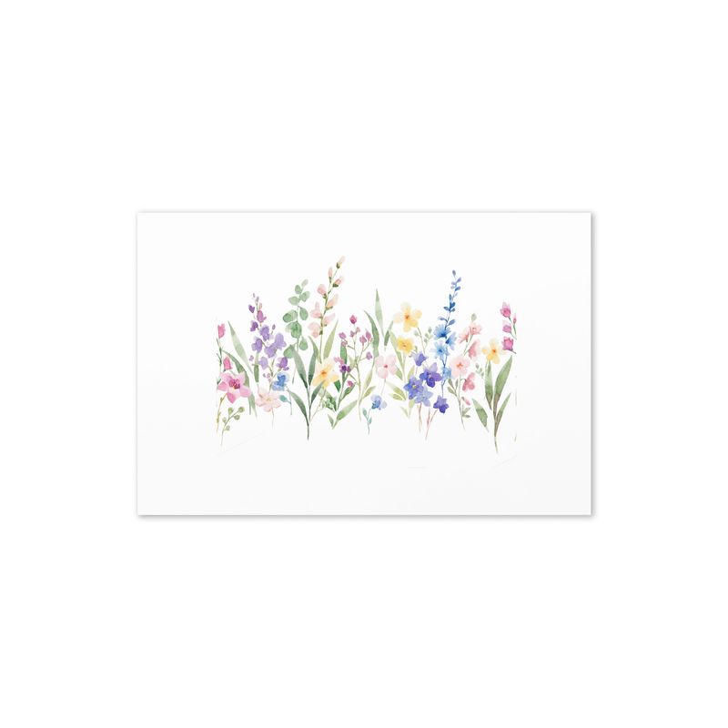 Biglietto di auguri "Fiori pastello"
