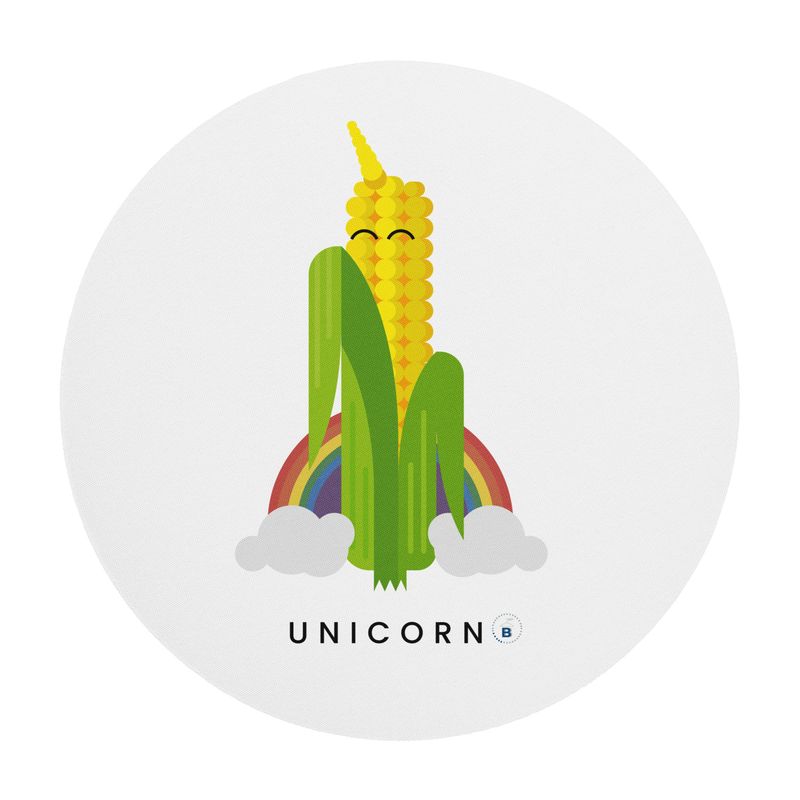 Tappetino mouse rotondo "Unicorn"