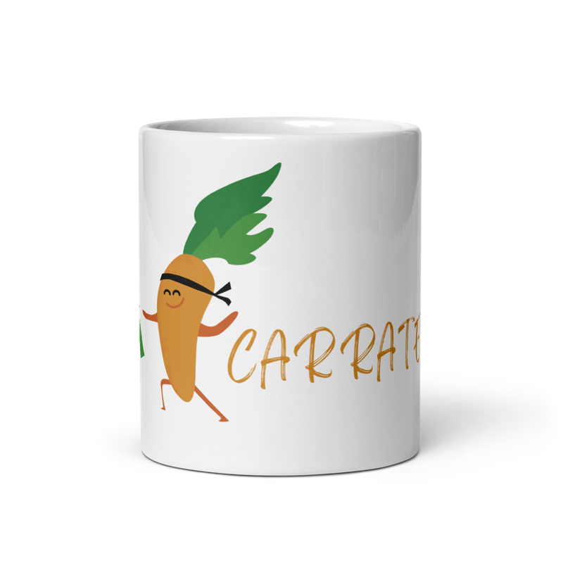 Glossy white mug "Carrate"