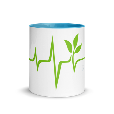 Colored inner mug "Green Love"