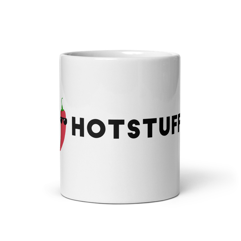 Glossy white mug "Hot Stuff"