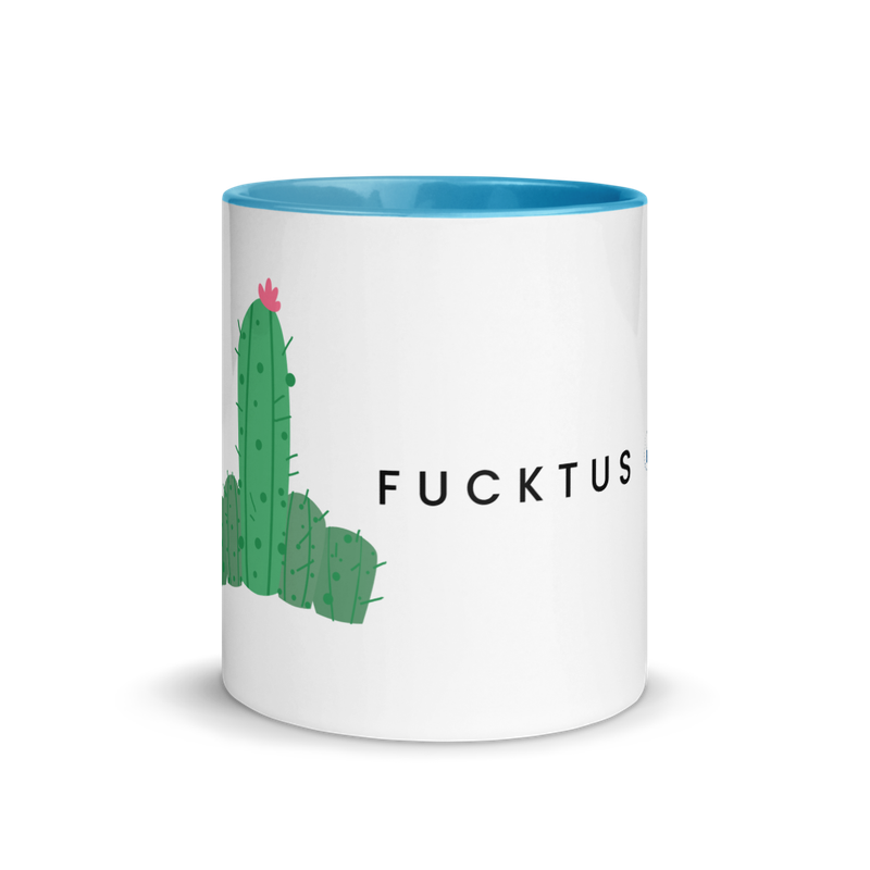 Colored inner mug "Fucktus"