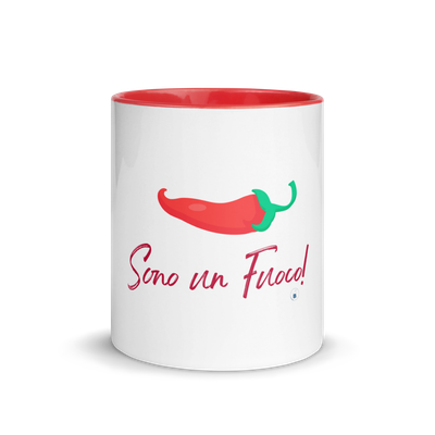 Colored inner mug "I'm on Fire!"