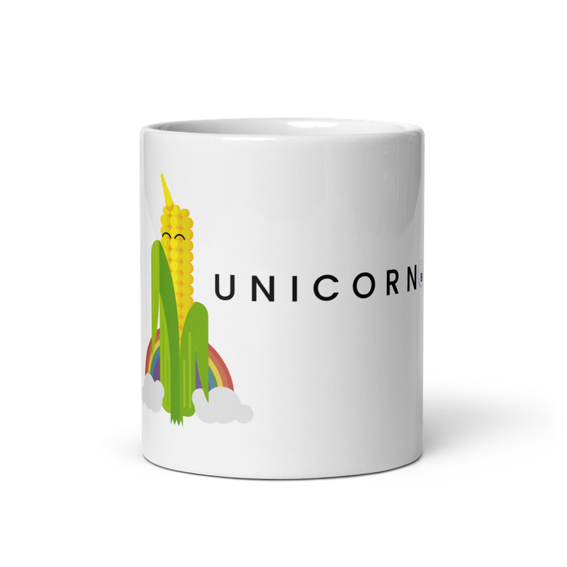 Glossy white mug "Unicorn"