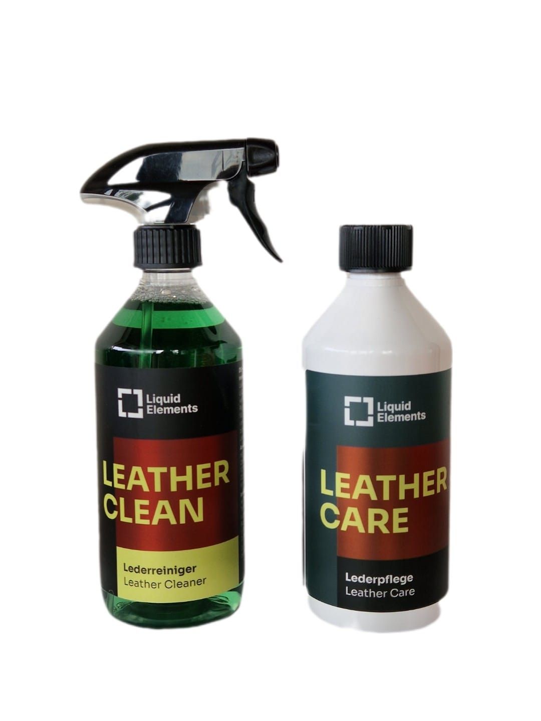 Liquid Elements Leather Clean und Leather Care Paket