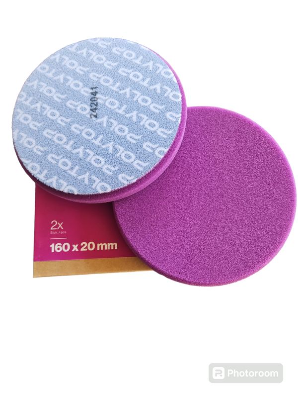Polytop Polierpad weich Anti Hologramm Lila 2er Pack