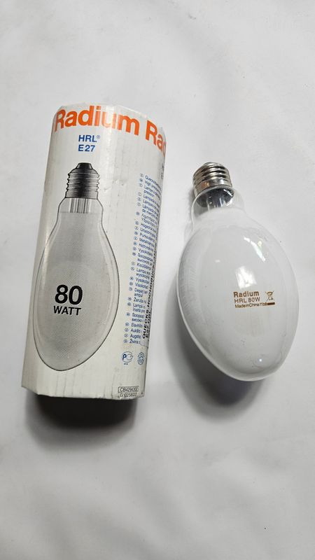 Radium HRL 80W E27 Quecksilberdampf-Hochdrucklampe – Ellipsoidform