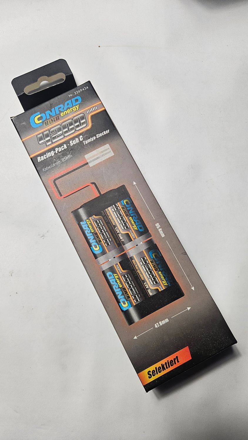Conrad energy NiMH Racing-Pack 4200mAh Sub C 4,8V Tamiya-Stecker