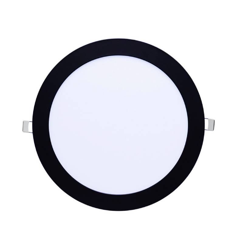 Downlight Panel LED Circular Negro 18W