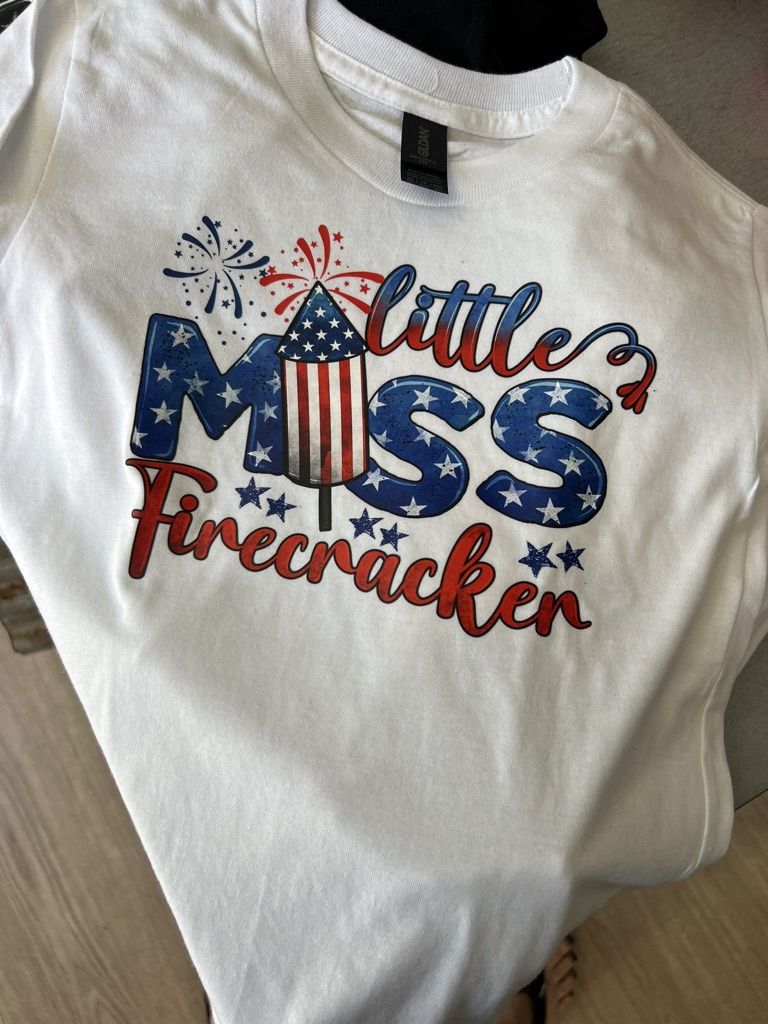 Kids Custom Little Miss Firecracker
