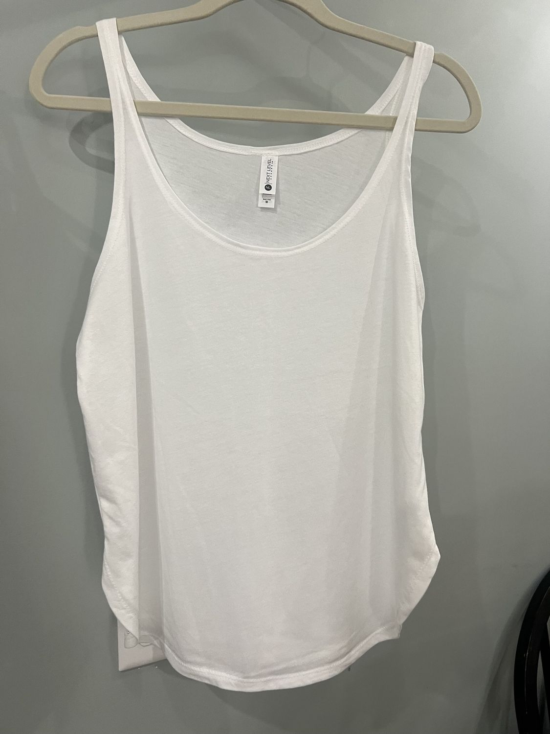 White Flowy Tank