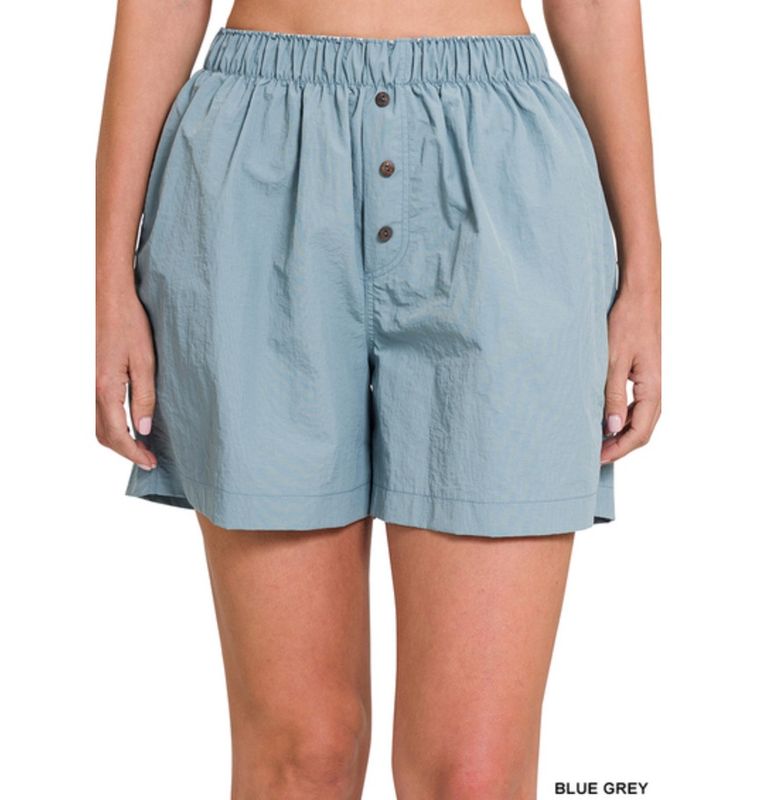 Steel Blue Athletic Shorts