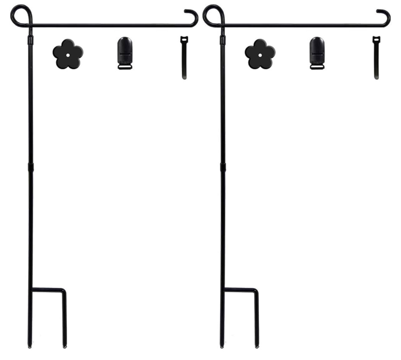 Garden yard flag holders