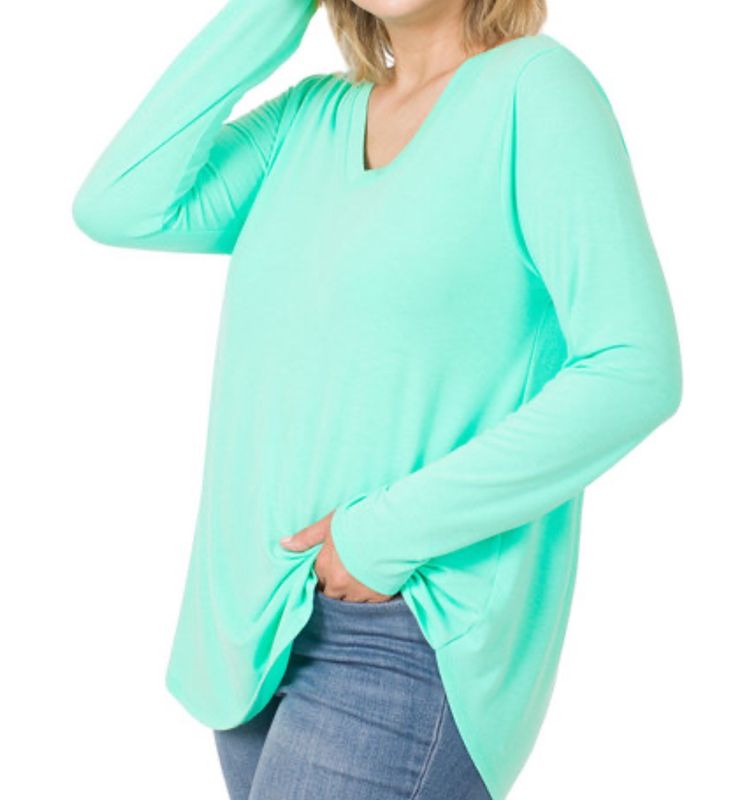 Mint Longsleeve Tunic Top