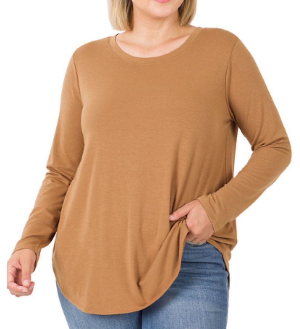 Camel long sleeve Tunic
