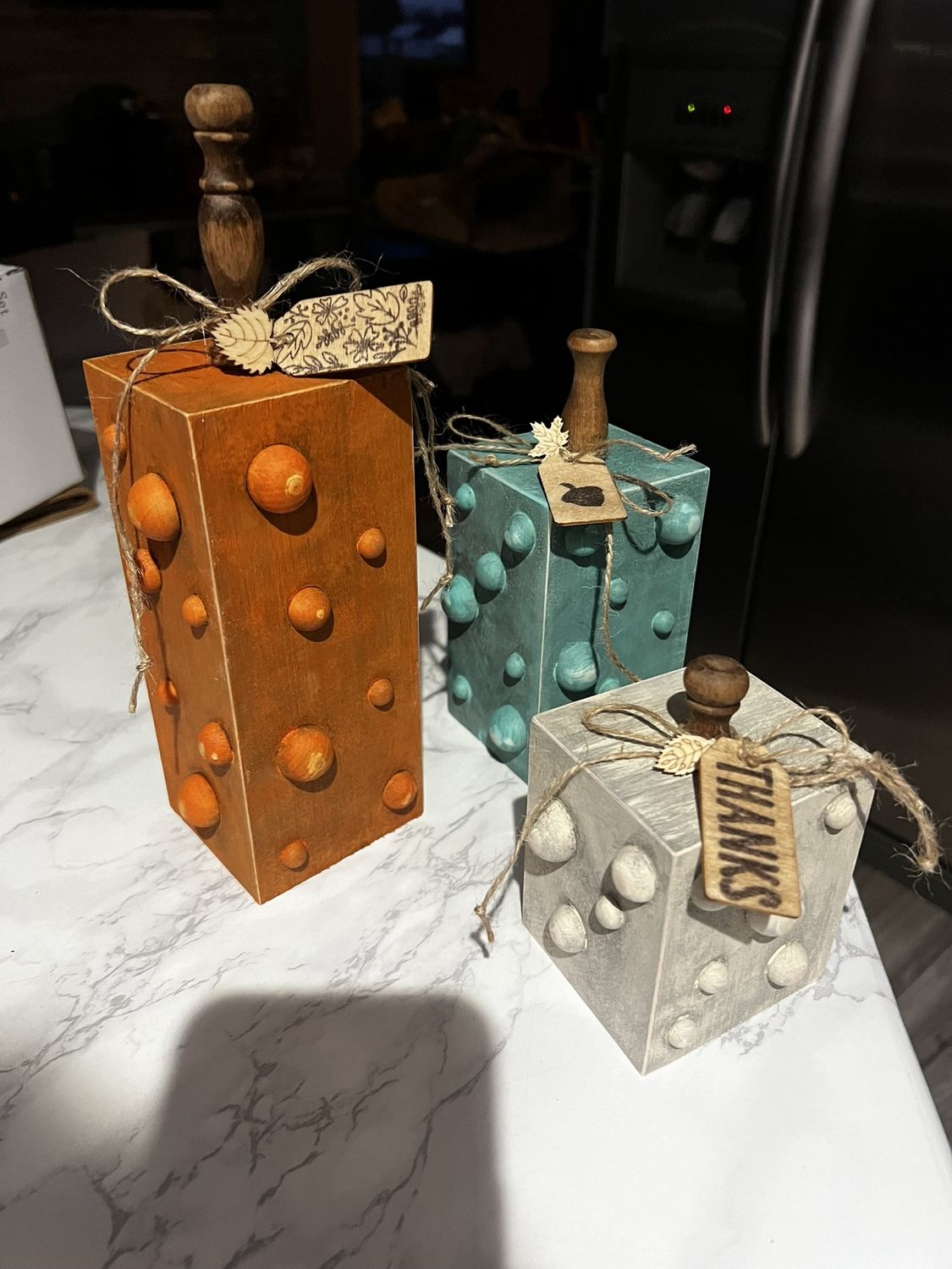 Set of 3 Vintage Pumpkins