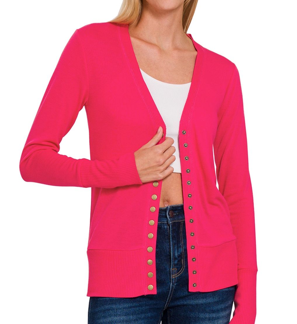 MAGENTA CARDIGAN
