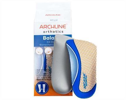 Shoe Doctor Archline Insoles Ortho Balance Slimline 3/4